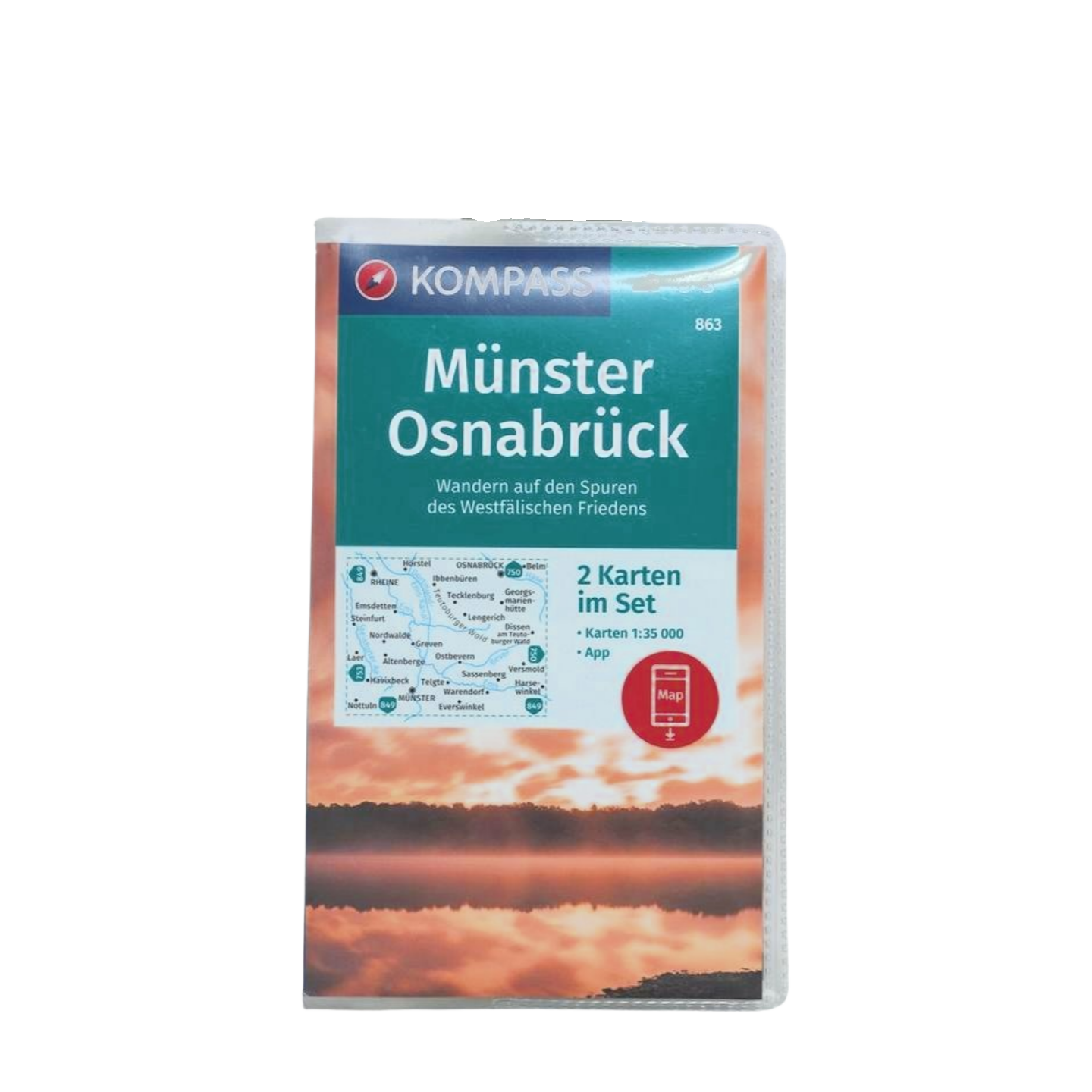 Wanderkarte: Kompass Münster-Osnabrück