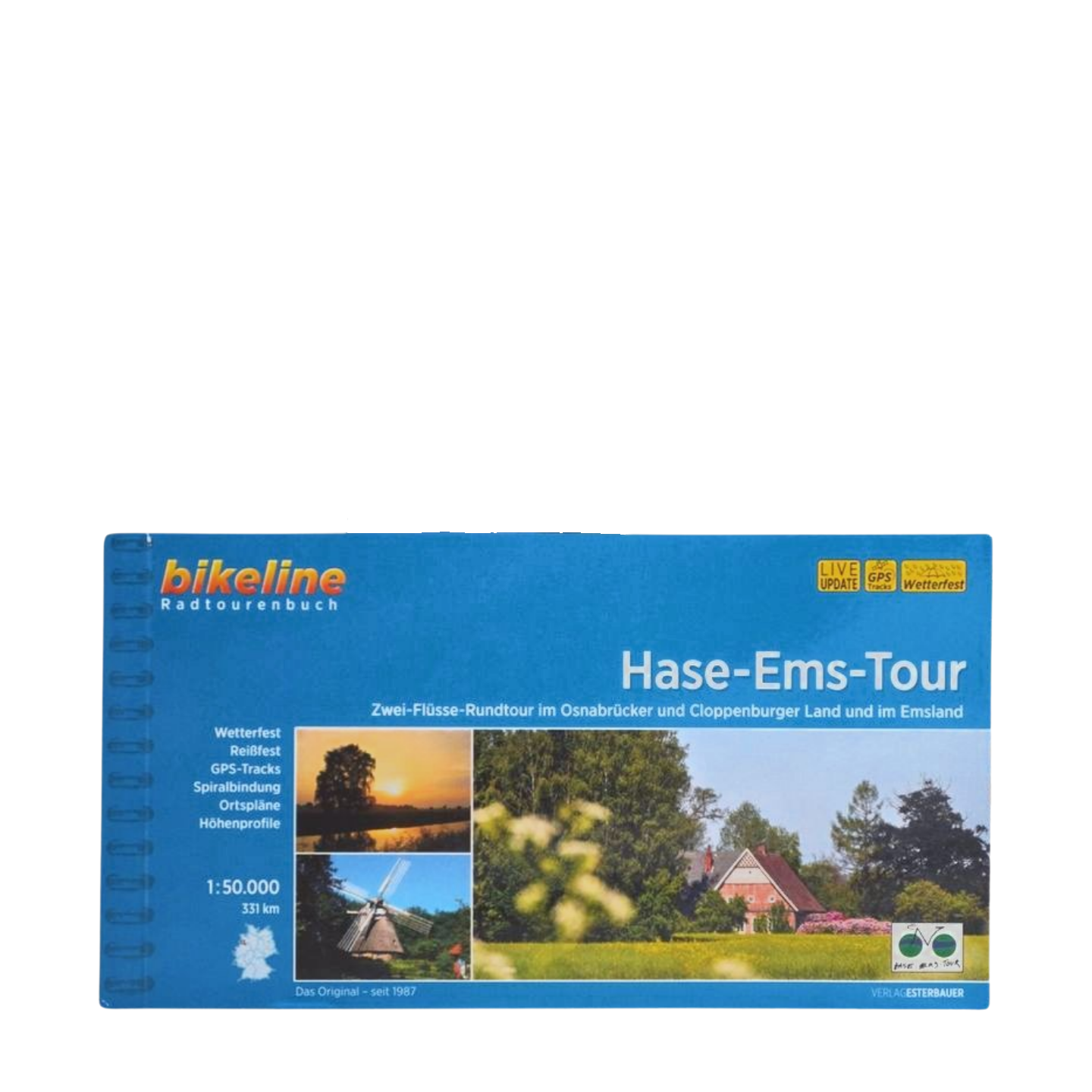 Radfahrkarte: Hase-Ems-Tour, bikeline