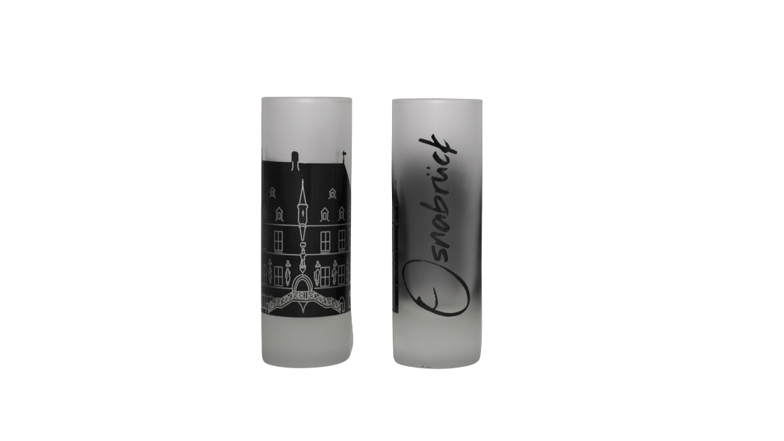Glas: Likörglas Osnabrücker Rathaus